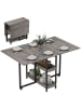 HOMCOM Esstisch in Grau 133,4L x 80B x 75H cm
