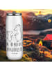 Mr. & Mrs. Panda Isolierflasche Bären mit Hut mit Spruch in Weiß
