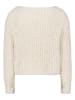 Zero  Sommerpullover mit U-Boot Ausschnitt in Eggnog