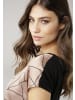 Laura Scott Shirtbluse in camelfarben-schwarz