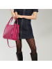 Florence Florence Schultertasche, Shopper Leder fuchsia, rosa ca. 33cm