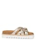 Tamaris Plateau Pantoletten in Gold