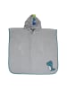 Schlummersack Frottee Badeponcho in Grau