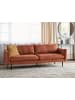 Beliani 3-Sitzer Sofa VINTERBRO in Braun/Schwarz - (W) 220 x (H) 86 x (L) 84 cm
