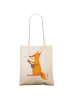 Mr. & Mrs. Panda Tasche Fuchs Gitarre ohne Spruch in Creme
