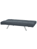 Beliani 3-Sitzer Sofa BRISTOL in Blau/Silber - (W) 180 x (H) 84 x (L) 74 cm