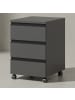 KADIMA DESIGN Rollcontainer Soft-Close 3 Schubladen, Bürocontainer "Stuttgart" in Graphit