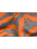 styleBREAKER Zebra Muster Schal in Orange-Grau