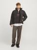 Jack & Jones Sweatshirt mit halbem Reißverschluss in Chocolate Torte