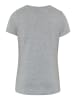 Polo Sylt T-Shirt mit glitzerndem Labelprint in Grau