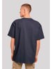 F4NT4STIC Oversize T-Shirt Stranger Things Hawkins Grey Tiger in marineblau