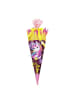 Bastelset Schultüte groß 68 cm Einhornportrait in Rosa