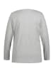 Ulla Popken Shirt in hellgrau mélange