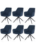 MCW 6er-Set Esszimmerstuhl L79 drehbar mit  Autoposition, Blau