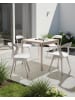Beliani 4er-Set Gartenstuhl LACHANIA in Beige