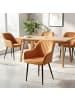 SONGMICS Esszimmerstuhl Tyra in Braun-Schwarz - (B)62.5 x (H)85 x (T)60 cm