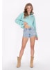 IZIA Women Sweatshirt in turquoise