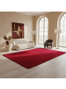 KADIMA DESIGN Teppich Kurzflor Waschbar Einfarbig ISAR Strapazierfähig OEKO-TEX in Rot