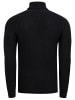 Rusty Neal Grobstrick Slim Fit Rollkragen-Pullover in Schwarz