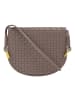 DuDu Skye Umhängetasche Leder 21 cm taupe