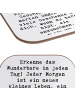 Mr. & Mrs. Panda Untersetzer Glas Spruch Erleuchtung im Alltag m... in Weiß