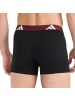 adidas Boxershort 3er Pack in Schwarz/Grau/Dunkelrot