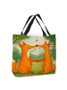 Mr. & Mrs. Panda Strandtasche Füchse Liebe Design mit Spruch in Weiß