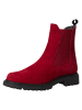 Tamaris Chelsea Boot in RED SUEDE