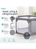 fillikid Laufgitter 6-eckig mit Einstieg Exklusiv in Grau