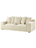 Beliani 3-Sitzer Sofa VISKAN in Beige - (W) 200 x (H) 62 x (L) 74 cm
