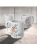 Mr. & Mrs. Panda Becher Zeichenllo Herz mit Spruch in Weiß