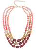 collezione alessandro Kurze Kette " Marble " in rot