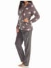 NORMANN Hausanzug Coralfleece Sterne - 51185 in grau