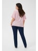 KAFFE curve Kurzarm-Bluse KCmeriana Regular fit in Pink Lady