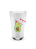 Mr. & Mrs. Panda Glasbecher Avocado Party ohne Spruch in Transparent