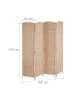relaxdays Paravent in Natur - (B)160 x (H)170 cm