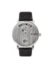 Simplify Die 7000 Lederarmbanduhr in Silver/Black
