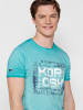 KOROSHI Kurzarm T-Shirt in grun