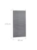 relaxdays 4x Plissee in Grau - (B)90 x (H)210 cm