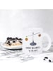 Mr. & Mrs. Panda Teeglas Sternzeichen Waage mit Spruch in Transparent