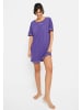 LSCN BY LASCANA Nachthemd in lila-blau