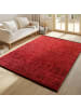 KADIMA DESIGN Teppich Kurzflor Unicolor Chenille Baumwolle Innen in Rot