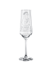 Mr. & Mrs. Panda Trinkglas Pinguin Blumen mit Spruch in Transparent