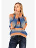 Cipo & Baxx Pullover in BLUE-ORANGE