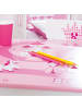 roba Sitzgruppe 'Krone', Tisch & 2 Stühle, rosa mit Prinzessin & Einhorn