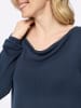 Sieh an! Langarm-Pullover in dunkelblau