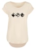 F4NT4STIC Long Cut T-Shirt Zorro Diamond Trio in Whitesand
