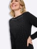 Sieh an! Langarm-Shirt in schwarz