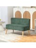 HOMCOM Sofa in Dunkelgrün 117L x 56,5B x 77H cm