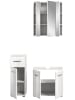 ebuy24 Badmöbelset Ice Weiß 105 x 32 cm